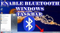 Enable Bluetooth Icon in Windows 7
