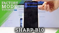 How to Use Factory Mode in SHARP B10 - Factory Menu / Hardware Test