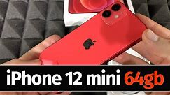iPhone 12 mini 64gb (PRODUCT) RED Unboxing