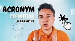 Acronym Definition & Examples ✅