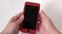 AnsTOP Red iPhone 7 Plus Case
