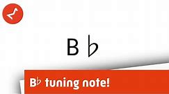 B Flat (B♭) Tuning Note/Tone - Trombone, Trumpet, Band Instruments Bb note, Bb reference note B flat