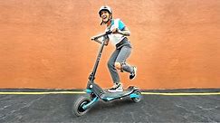 Her NEW e-Scooter is TOO FAST for me to keep up! - (VARLA Falcon ride & review!)