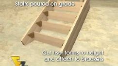 How to build concrete stairs the easy way.