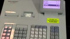 Sharp Xe-A307 Cash register - How to operate, do sales and general help instructions.