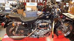 Original 1980 Harley Ironhead Sportster Fired Up