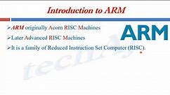 1. Introduction to ARM processors