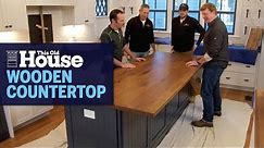 How to Install a Wooden Kitchen Island Countertop | This Old House
