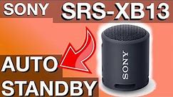 Auto Standby Auto Off for Sony Bluetooth Speakers (How to SRS XB13)