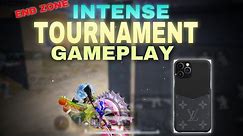 PUBGM TOURNMENT END ZONE INTENSE GAMEPLAY ON IPHONE 11 PRO MAX ll CAN WE GET WIN ? ll TEAM SPZ ll SK
