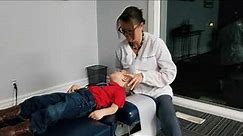 Toddler Gets Adjusted by Grand Blanc Chiropractor