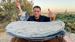 Caspian CARP Cooked in MUD from a VOLCANO! Azerbaijani Mud Volcanoes