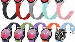 Compatible with Samsung Galaxy Watch 4 Band 44mm 40mm/Galaxy Watch 4 Classic 46mm 42mm Women Girls,Galaxy Watch Active 2 40mm 44mm,20mm Slim Smart Watch Bands for Galaxy Watch 3 41mm/Galaxy Watch 42mm