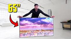 LG G1 65 Inch OLED TV UNBOXING! Best 4K TV 2021?