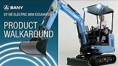 SANY SY19E Electric Mini Excavator - Product Walkaround