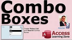 Microsoft Access Combo Boxes - Value List and Search Combo Boxes - Find Records