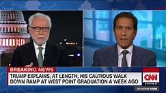 Trump explains walk down ramp during West Point graduation