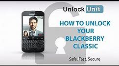 HOW TO UNLOCK BlackBerry Classic