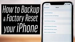 How to Backup & Reset your iPhone in 2023!