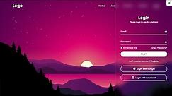 How To Make A Website With Login And Register Page | HTML CSS & Javascript