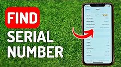 How to Find iPhone Serial Number - Full Guide