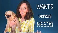 Wants Versus Needs Lesson for Kids