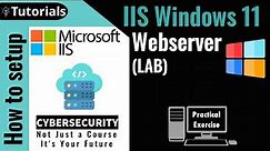 Windows 11 Networking: How to Install IIS and Host HTML Files - A Beginner's Tutorial