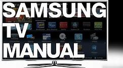 Samsung 60" 1080p 120Hz LED Smart TV Manual how to setup