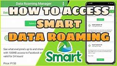 BUHAY OFW HOW TO ACCESS SMART ROAMING DATA ABROAD USING SMART PREPAID SIM