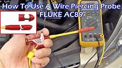 How To Use Wire Piercing Probe - Test Automotive Wire