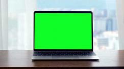 Laptop Operating Green Screen Pack of 4 | Computer Green Screen for Videos