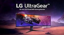 LG 45GR75DC-B - 45" UltraGear DQHD Curved Gaming Monitor with 200Hz Refresh Rate and USB Type-C