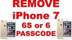 How To Remove Password From iPhone 8 / 7, iPhone 6S, iPhone 6 or iPad