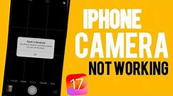 How to Fix iPhone Camera Not Working After IOS 17 Update | iPhone Camera Not Working On iPhone 2023