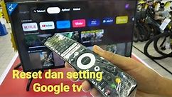tutorial me-reset dan cara setting Google tv Sharp 2T-C42EG