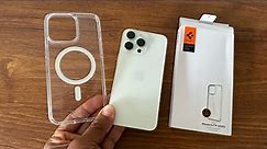 Spigen Ultra hybrid Magfit white Case for Iphone 15 Pro Max
