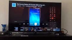 iPhone 6 screen mirroring or casting YouTube app with Samsung SmartTV.