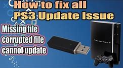 How to fix PS3 Updates Issues