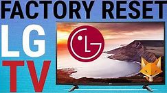 📺 How To Reset LG TV To Factory Settings