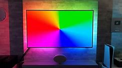 2022 Philips OLED with Ambilight, how well do colours match up? Colour wheel test!