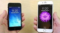 iPhone 5 vs iPhone 6 iOS 10.2.1