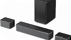 ULTIMEA 5.1 Sound Bar with Dolby Atmos, Peak Power 410W, Sound Bar for Smart TV with Subwoofer, 3D Surround Sound System for TV, Surround and Bass Adjustable Home Theater, Poseidon D60 Series