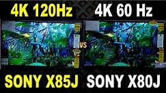 Sony X85J vs Sony X80J | 4K 60Hz vs 4K 120Hz TV | VA Panel vs IPS Panel TV | Sony X85J Review
