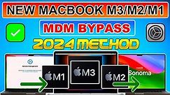 💻🔥 NEW Macbook M3/M2/M1 MDM Bypass| Fix Remote Device Management Lock on MacOS Sonoma/Ventura (2024)