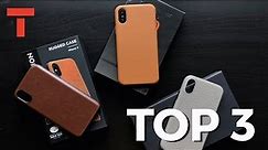 TOP 3 iPhone X Leather Cases