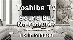 Toshiba TV Sound But No Picture? How to Fix