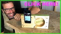 How to Make a Wooden iPhone Amplifier. Cool Pallet Wood Project!