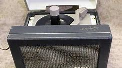RESTORED RARE VINTAGE 1956 RCA MODEL 7-EP-45 "ELVIS PRESLEY" 45 RPM RECORD PLAYER