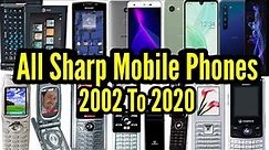 Evolution of sharp mobile phones 2002 To 2020