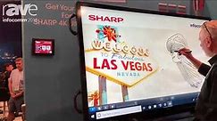 InfoComm 2018: Sharp Demos the PN-L705H 4K 70" AQUOS BOARD® with a Caricature Artist